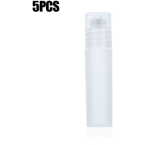 Flacons Vides en Acier Inoxydable avec Bille Roulante pour Parfum et Crème Contour des Yeux - Lot de 5
