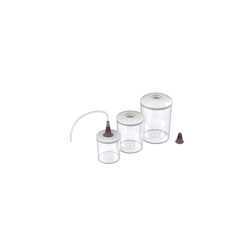 Magic Vac - ACO1182 recipiente per cibo Rotondo Set 5,25 l Trasparente 3 pz