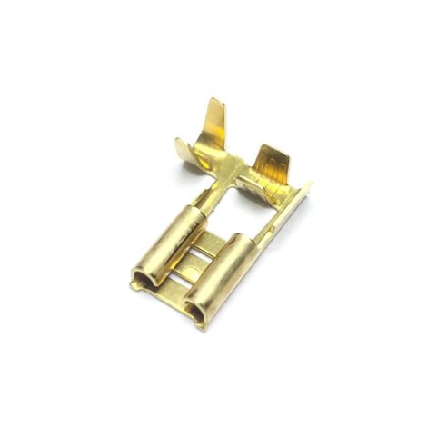 Flaggen-Buchsenanschluss 6,3 mm, Beutel 100 Einheiten.