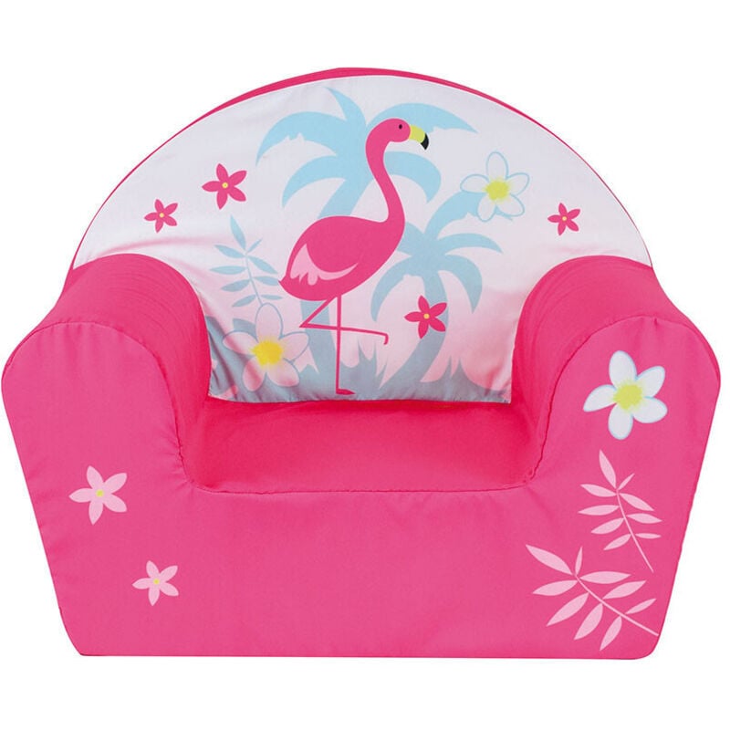 Fauteuil club mousse Flamant Rose