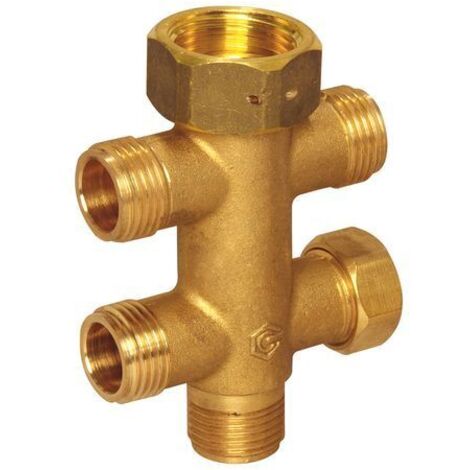 Flamco 5-fach Verteiler DN15 Überwurfmutter G3/4 - 5 x G1/2 AG, M1390440