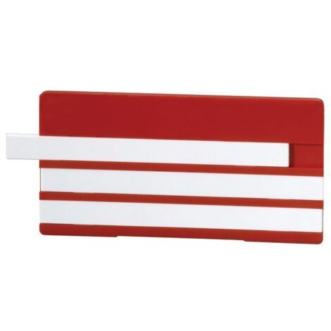 Flamco Bezeichnungsschild m. 3 Leerleisten 100 x 50mm Kunststoff weiß, F55104.01