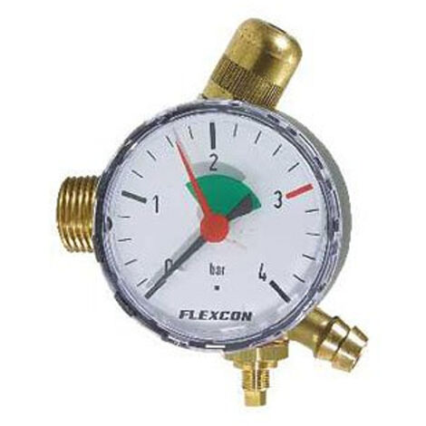 Flamco connexion flexcon 12mmx1/2 avec manomètre