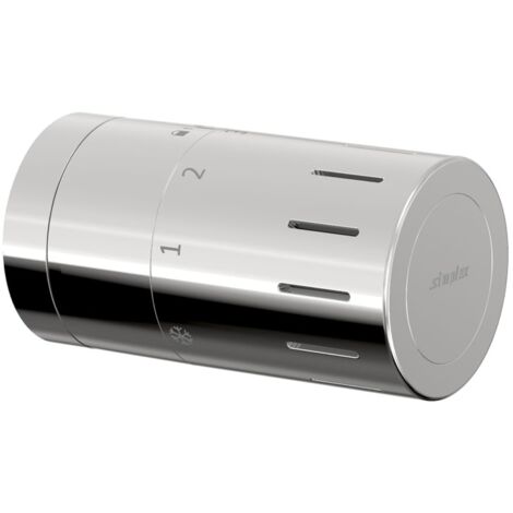 Flamco Design-Thermostatkopf TC-D1 chrom M30 x 1,5 mit Nullstellung, F35321