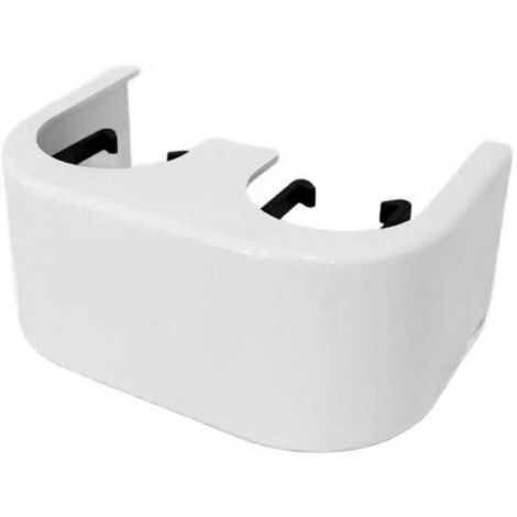 LE SANITAIRE Simplex Designverkleidung Durchgang weiß für Simplex Zweirohr Hahnblock Durchgangsform 3/4" F10093