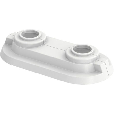 Flamco Doppelrosette RDC 50 50mm, Rohrdurchmesser 15mm, weiß 50 Stk