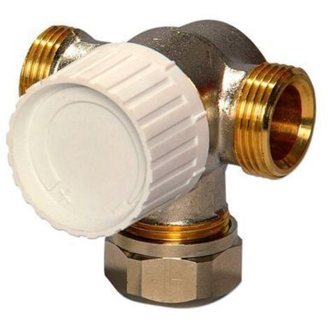 Flamco Dreiwegethermostatventiluntertl. DN15 Voreinstellung, Anbindung rechts kugeld., M1237421
