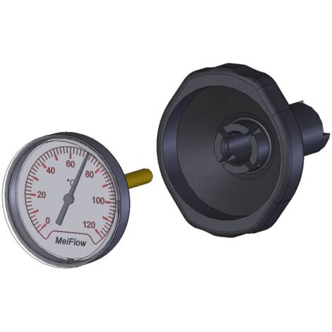 Flamco Griff mit Thermometer, Blau