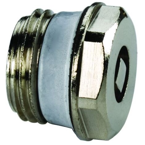 Flamco Luftstopfen A Exclusiv G 3/8" Außengewinde Messing vernickelt