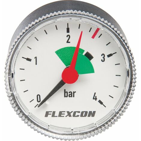 Flamco – Manomètre de soupape 40 mm – Pression max 2.5 bar – Filetage M 1/8' – Raccord mâle pour installations plomberie