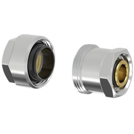 Flamco Plus DVGW Schwarzrohradapter für Rohr 3/8" x G 3/4" Innengewinde für Eurokonus
