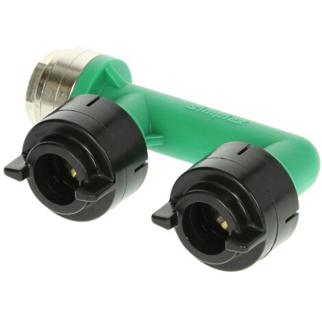 Flamco Prüf- und Abdrückbrücke 15mm Kunststoff mit Luftstopfen