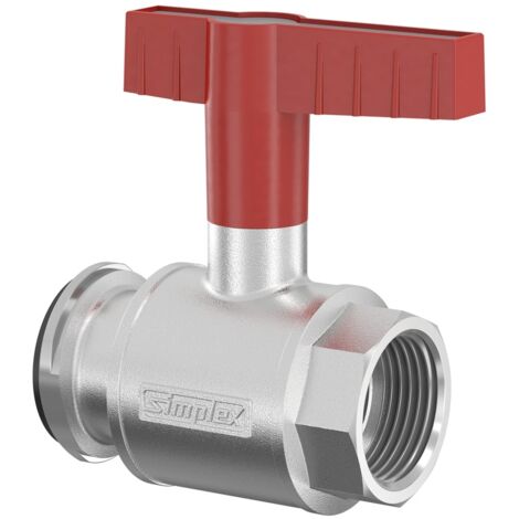 Flamco Pumpen-Kugelhahn m. Flügelgriff DN25 G1i PN16 MS vern., F10127