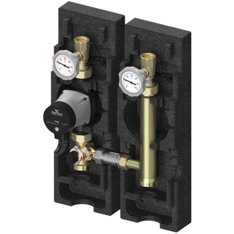 Flamco Pumpengruppe V-MK, gemischter Heizkreis, 1", Grundfos Alpha2 25-60