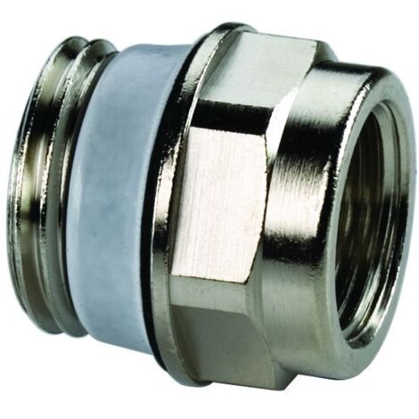 Flamco Reduzierstopfen Exclusiv G 3/4" Außengewinde x G 1/2" Innengewinde Messing vernickelt