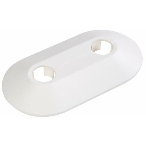 Flamco – Rosace double RVD 16mm – Plastique ABS – Pour tubes diamètre 16mm – Résiste jusqu'à 120°C – Sachet vrac