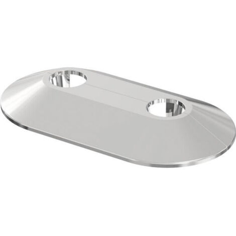 Flamco RVDC Doppelrosette 15/50mm aus Kunststoff, Chrom