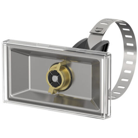 Flamco Universal-Schilderhalter Edelstahl, Kunststoff für Schilder 100x50mm