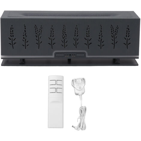 Flame Aroma Diffuser 200ml Capacity Low Noise Relaxing Night Light for Home Office 100 to 240V Grey Black UK Plug