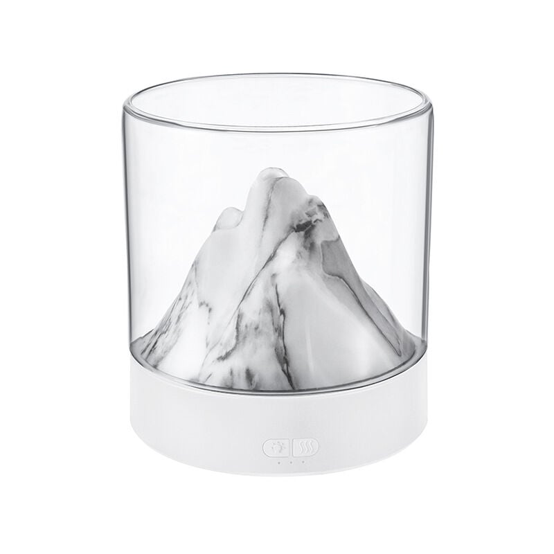 Sjqka - Flame Mountain Aromatherapy Diffuser Home Bedroom Aromatherapy Essential Oil Humidifier Timing Humidification Aromatherapy Diffuser (bais)