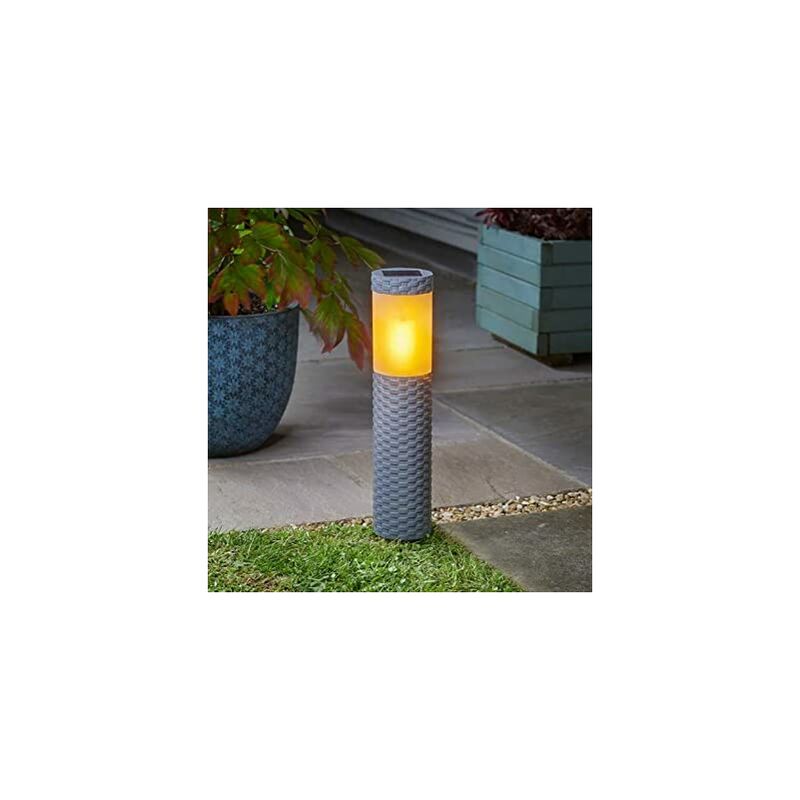 Marco Paul - Flaming Bollard Stake Light Solar Powered Flame Effect