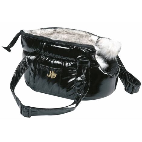 FLAMINGO Bolso transporte de mascotas Lola 25x16x15 cm negro 503408