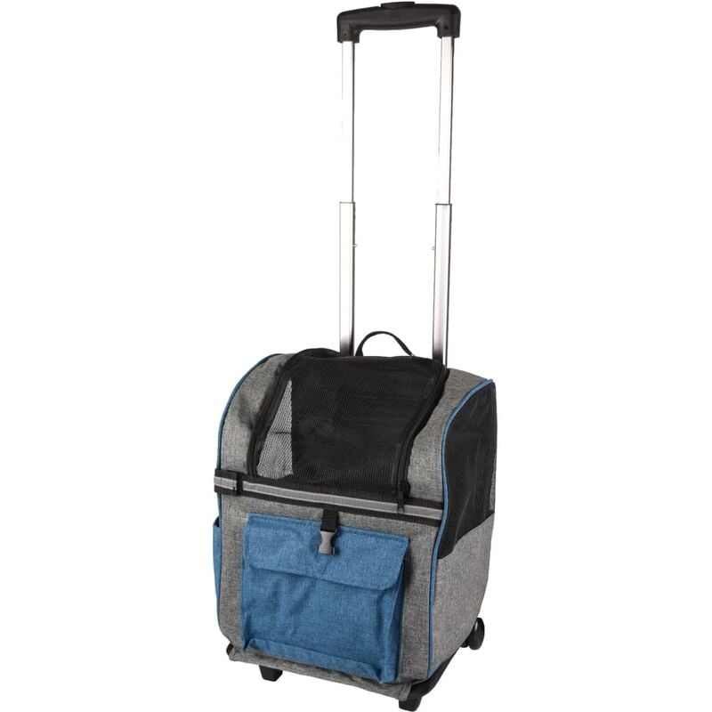 

FLAMINGO Carro y mochila para mascotas 2 en 1 Kiara 517743 - Azul