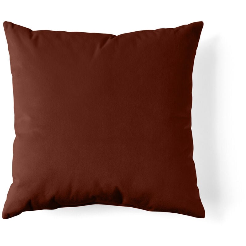 Bestmobilier - Flamingo - coussin - 60x60 - en velours - terracotta