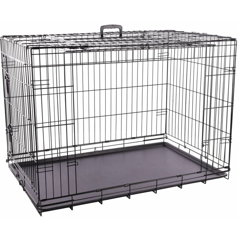 

Jaula con puerta corredera Nyo XL 71,5x108x76 cm negro - Negro - Flamingo