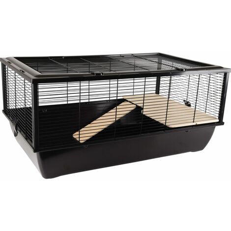 FLAMINGO Jaula para animales pequeños Elsa pequeña 77x47x36,5cm - Nero