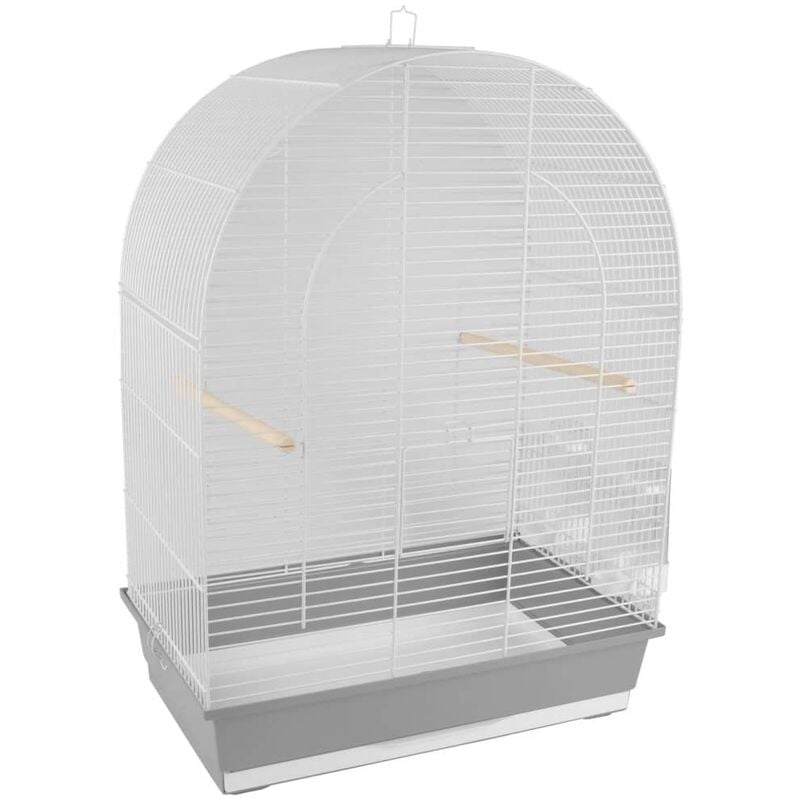 

FLAMINGO Jaula para periquitos Klaro 3 blanca 54x34x74,5 cm - Blanco