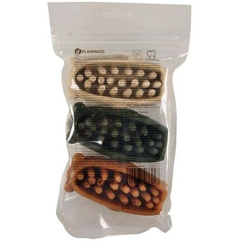Flamingo Snacks Dentales Veggies Castor 10 cm - 3 uds
