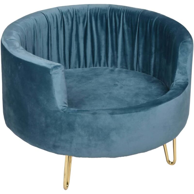 

FLAMINGO Sofá para perros VIVI azul petróleo 48x48x33 cm - Azul