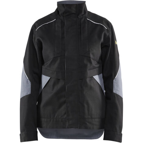 Flammenhemmende Damenjacke 4071 - Schwarz/Grau S