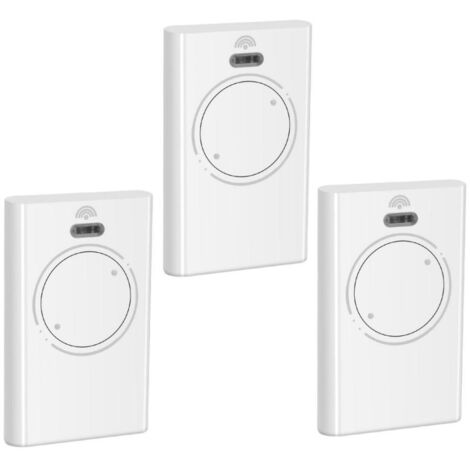 FLAMMKRAFT-Télécommande de porte de garage — Compatible avec les modèles FAAC XT2 868 SLH (868 MHz, double canal) — Blanc (Lot de 3)