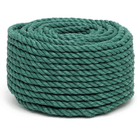 Flandria 20023 Corde en Polypropylène Ø 12 mm x 50 m, Vert