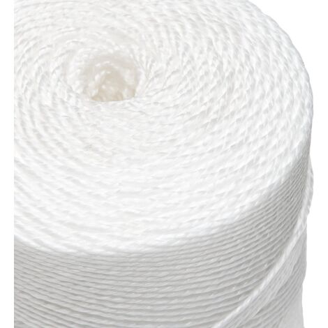 Flandria AMFP753 - Spago in polipropilene, 2 kg, 500 m, colore: Bianco