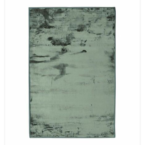 THEDECOFACTORY FLANELLE - <p>Tapis extra-doux effet velours vert foncé 60x90</p> - Vert