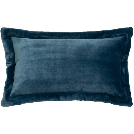 Flanellkissen Cuddly Ägäisch Blau 38x58cm - Atmosphera créateur d'intérieur