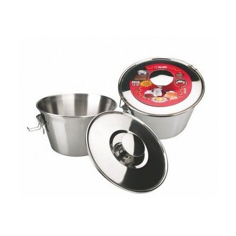 FLANERO CON TAPA Y CIERRE INOX 20 CMS. - IBILI