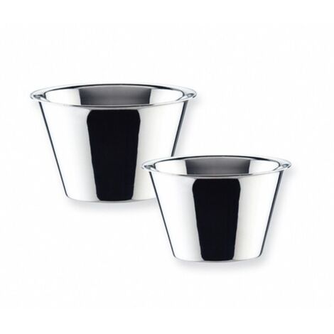 Flanero liso de acero inoxidable - 7 cm