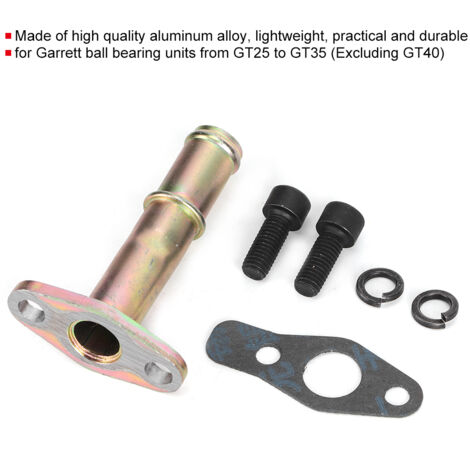 Flange de vidange d'huile pour turbocompresseur GT25/28/30/35 - Tube barbell avec raccord