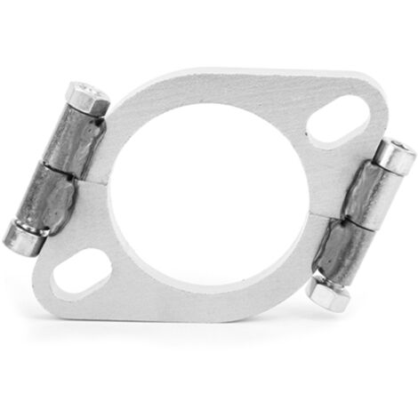 Flange d'échappement en acier 2,5 pouces/63 mm - Accessoire de réparation plat ovale divisé