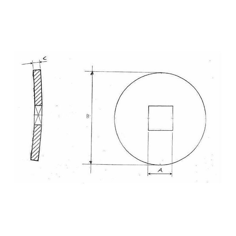 Flangia 145x12 q.31 concava SAR6117