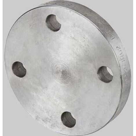 FLANGIA CIECA IN ACCIAIO AL CARBONIO A SALDARE  2 DN 50  4 Fori     MADE IN ITALY