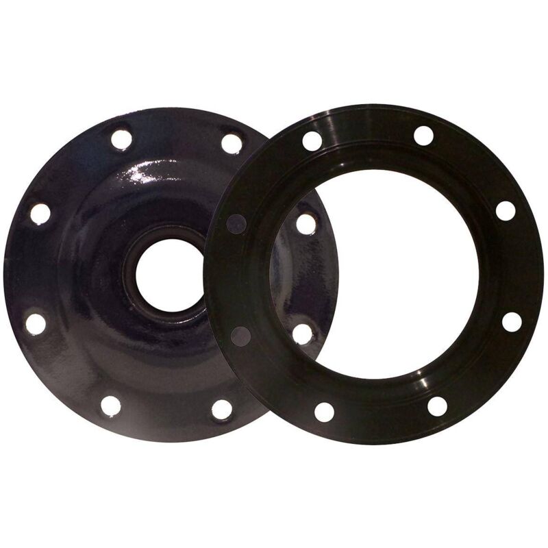 Flanschplatte 8-Loch 180 mm mit 1 1/2 Zoll IG Dichtung Adapter