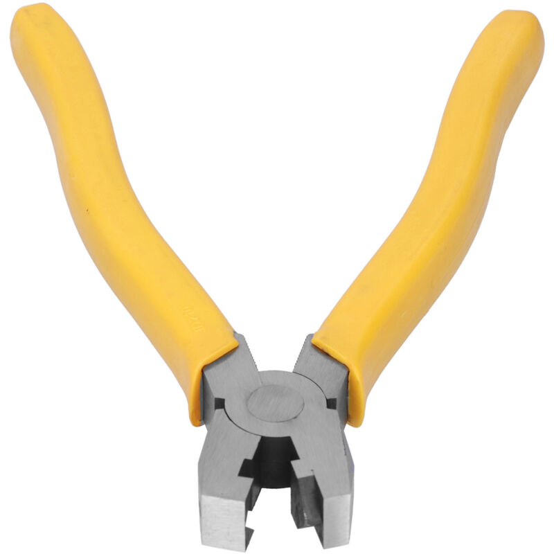 Image of Flanschzange, 20 cm Edelstahl-Flanschzange, rechtwinklige Dreieck-Crimpzange mit rutschfestem Griff