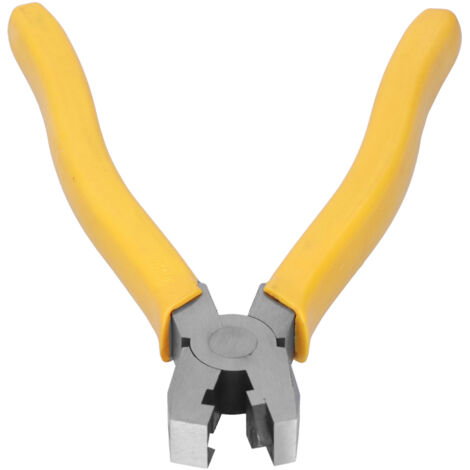 Flanschzange, 20 cm Edelstahl-Flanschzange, rechtwinklige Dreieck-Crimpzange mit rutschfestem Griff