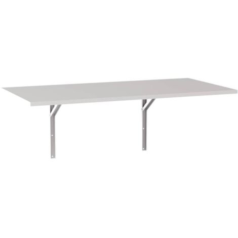FLAP ausziehbarer Wandtisch 138x68 cm Grau - Tischplatte für Küchen und kleine Räume