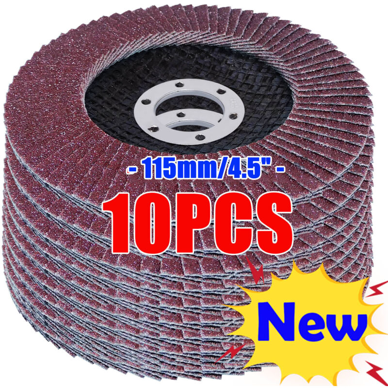Flap Grinding Disques abrasifs 80 Grit Zirconia Roue 115mm 4,5' Meuleuse d'angle